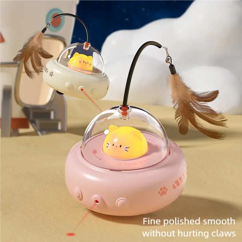 Model Kit Ufo - Brinquedo Elétrico Inteligente UFO para Gatos