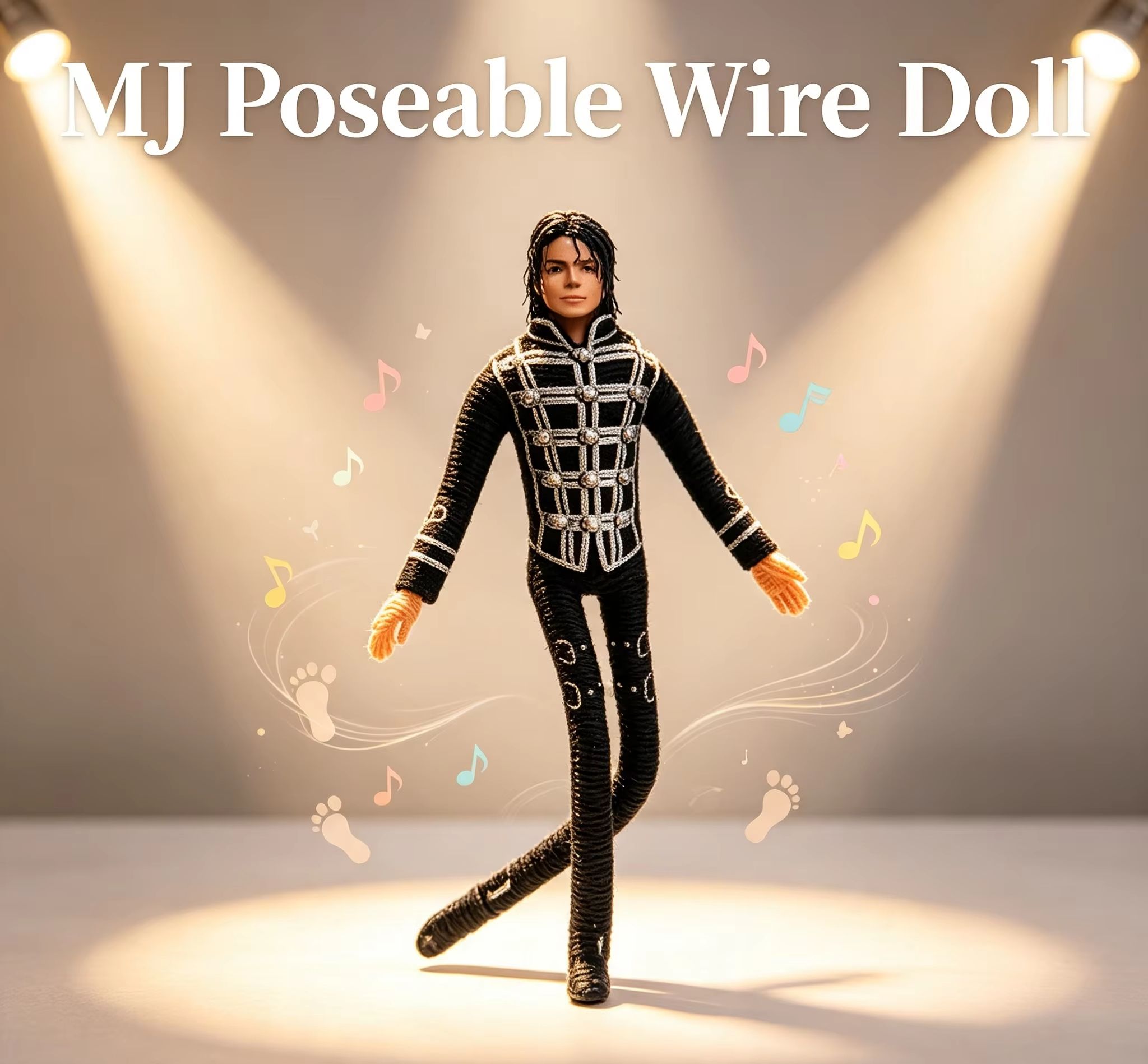 Model Kit Joints - Boneco de Pelúcia Articulado Michael Jackson: