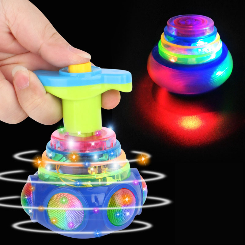 Model Kit Ufo - Ufo piscando girando topo crianças giroscópio
