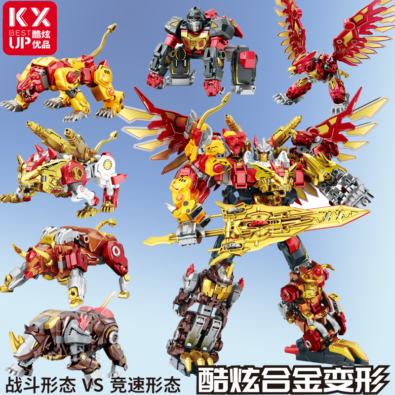 Model Kit Megazord - Transformação Beast Wars 6 EM 1