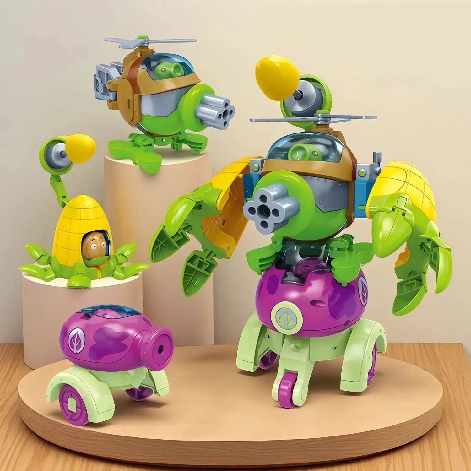Model Kit Zombie - Novo 2025 Plants vs. Zombies: Conjunto