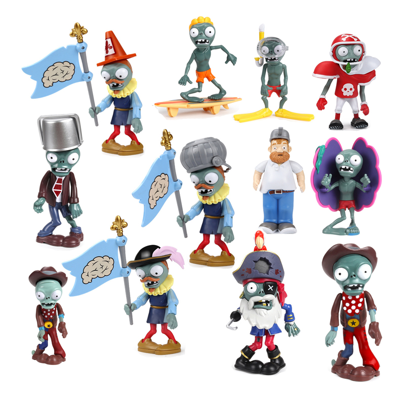 Model Kit Zombie - Brinquedos Plants VS Zombies, Bonecos Gargantuar,