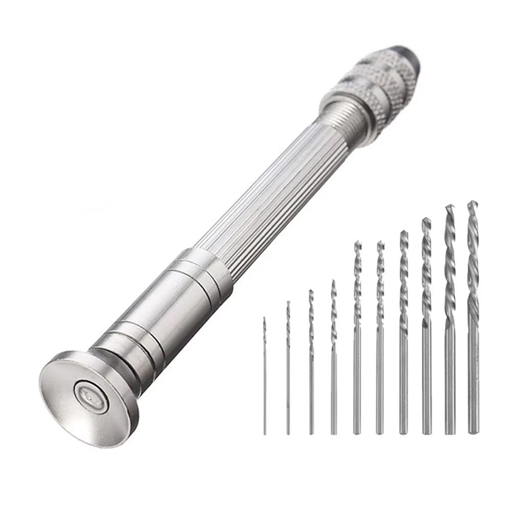 Pin Vice Micro - Conjunto de Brocas Manuais com 10