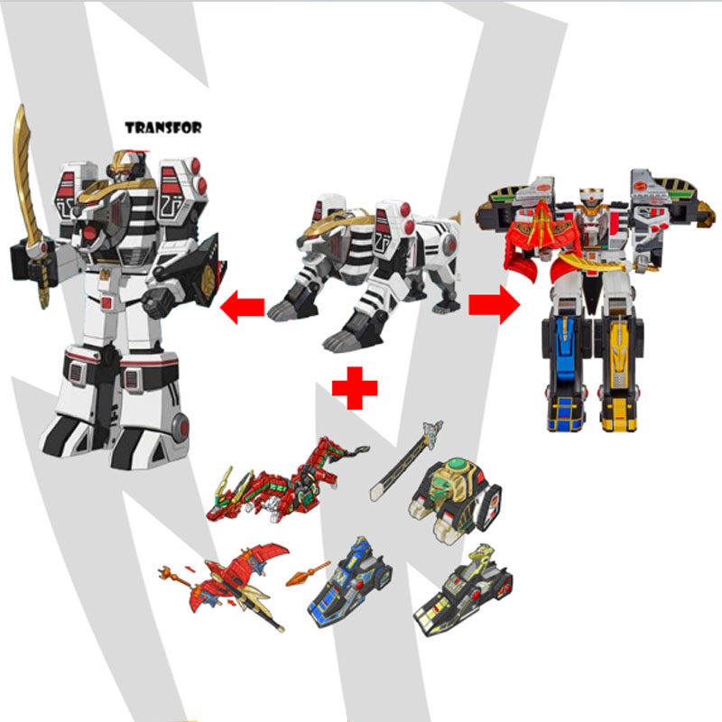 Figuras de Ação do Robô Transf - Model Kit Megazord avaliação e preço